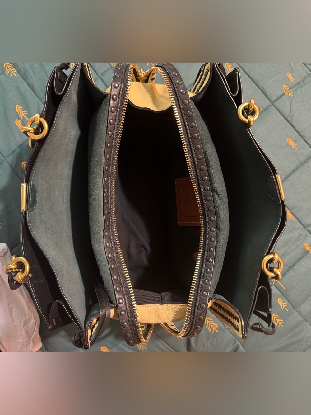 Coach Dreamer 34 Colorblock tote with whipstitch - Picture 10 of 15